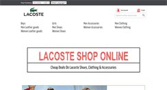 Desktop Screenshot of lacostesoldes.com